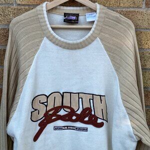 Vintage 90s Y2K South Pole Jeans Sweater Knitwear Long Sleeve XXL Embroidered